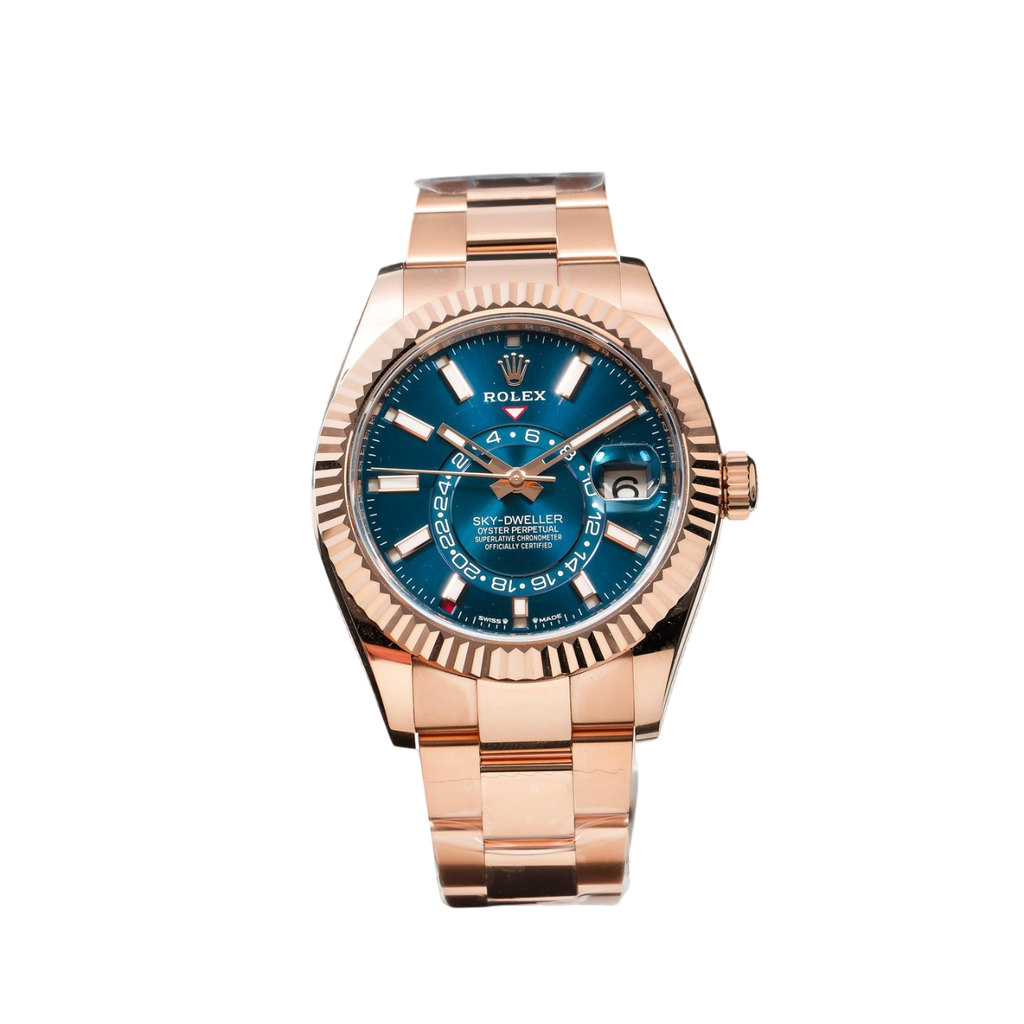 Sky-Dweller 42mm 18k Everose Gold Mens Watch 336935-0005
