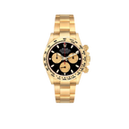 Daytona 40mm Black Dial Yellow Gold Mens Automatic Watch 116508