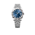 Datejust 36mm Steel & White Gold Blue Dial Diamonds m126334-0016