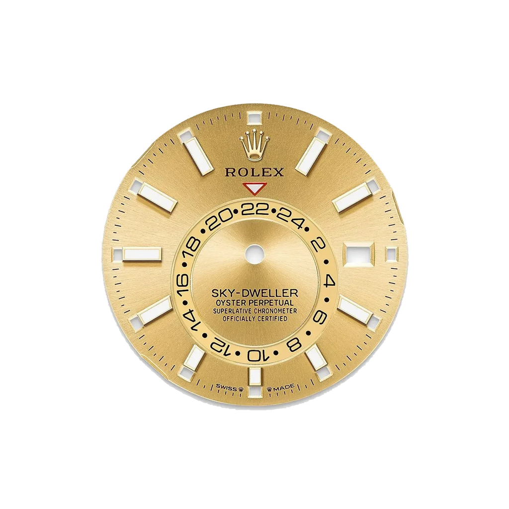 Sky-Dweller 42mm Oyster Yellow Gold 336938 Champagne-colour