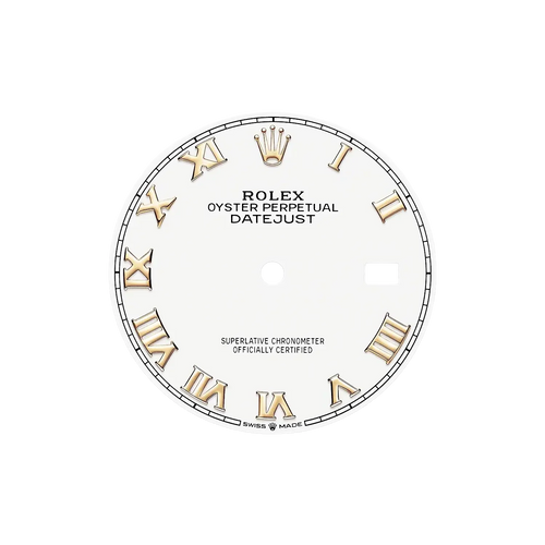 Datejust 36 mm White Dial, Yellow Rolesor 126233-0030