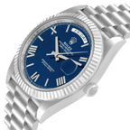 President Day-Date 40mm Blue Dial Platinum Mens Watch 228236