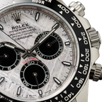 Daytona 40mm Oyster Perpetual White Gold with Meteorite and Black Dial M126519LN-0007