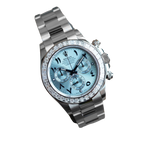 Daytona 40mm Baguette Diamond Bezel IceBlue Arabic Dial 116576TBR-0005