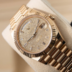 Day-Date 40 President Yellow Gold Diamond Paved Dial 228238-0054
