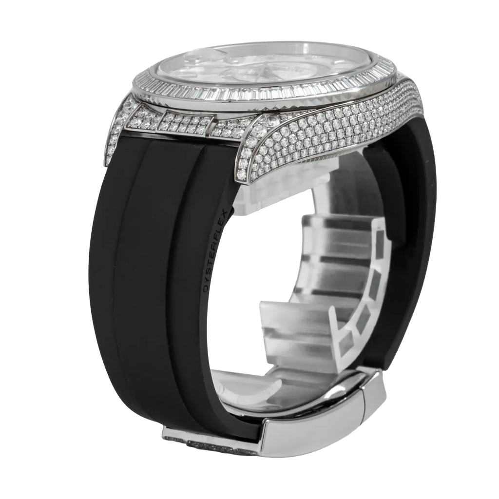 Sky-Dweller 42mm 18K White Gold Meteorite Dial Diamond Watch 326259TBR