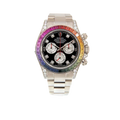 Daytona 116599RBOW Rainbow White Gold Black Diamond Dial Sapphire Bezel