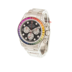 Daytona 116599RBOW Rainbow White Gold Black Diamond Dial Sapphire Bezel