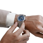 Datejust 36mm Steel & White Gold Blue Dial Diamonds m126334-0016