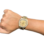 President Day-date II 41mm 218348 18k Yellow Gold Baguette Diamond & Ruby Dial