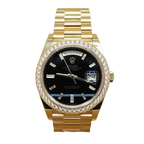 Day-Date 40 Presidential 228348RBR Diamond Bezel Baguette Onyx Dial