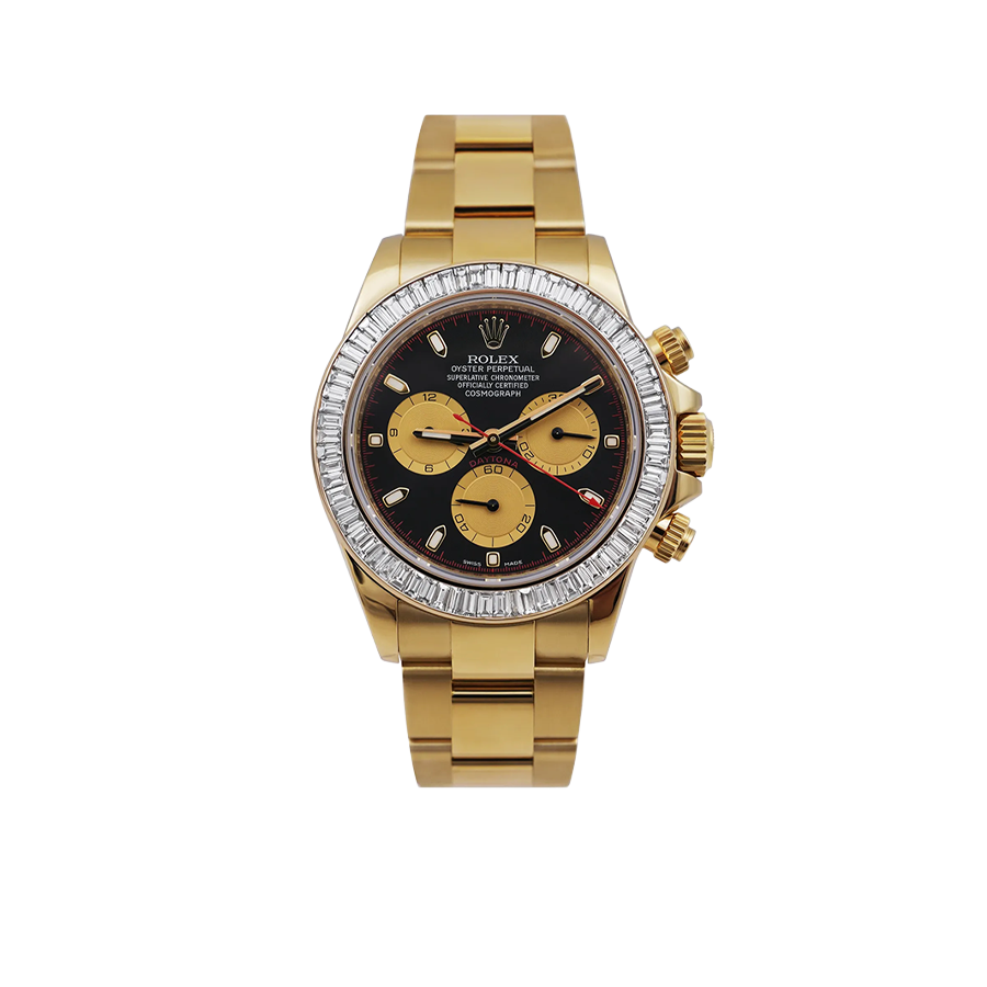 Daytona 116508 40mm 18ct Yellow Gold Black Dial Diamond