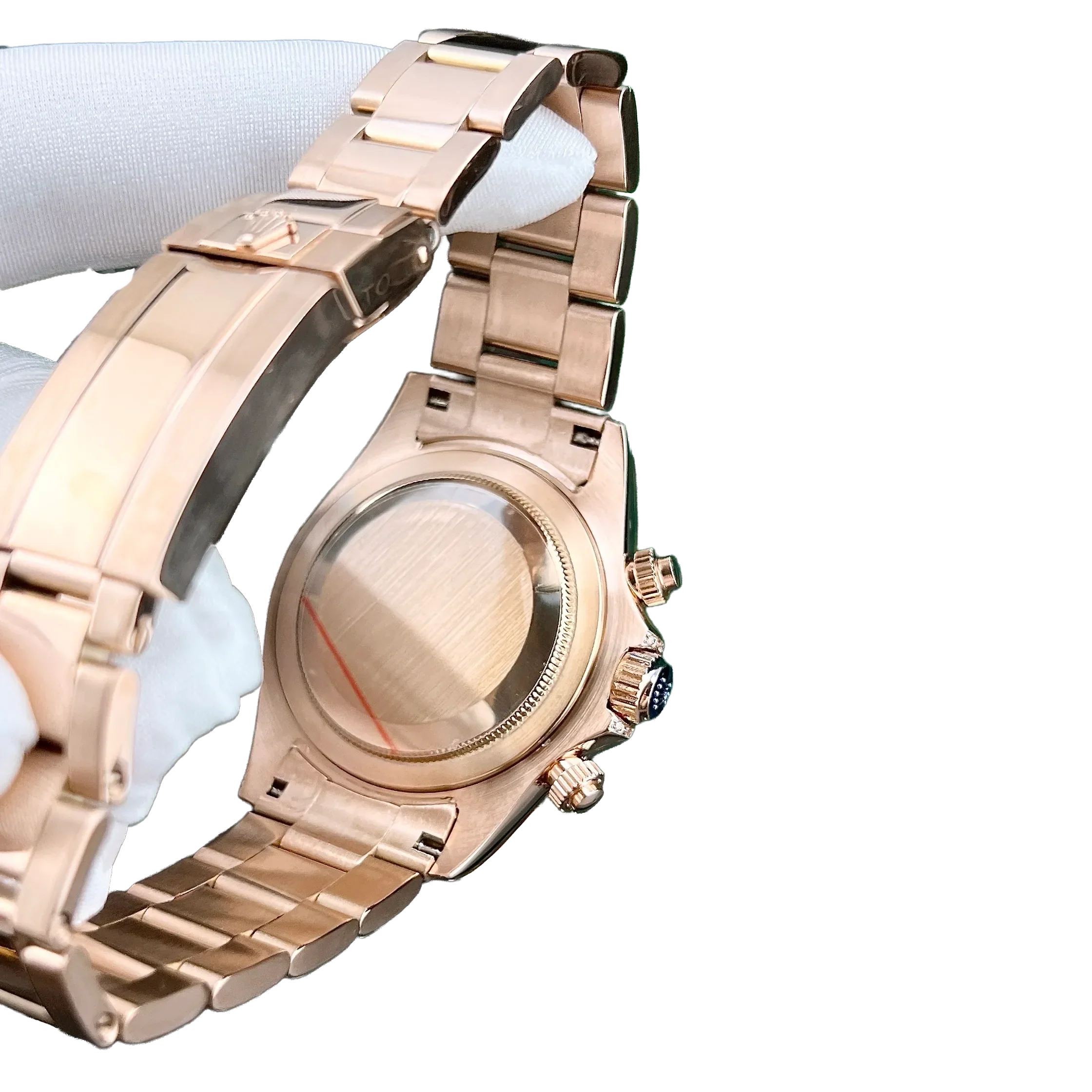 Daytona 116595RBOW Rainbow Rose Gold Black Dial Sapphire Bezel