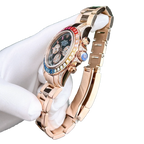Daytona 116595RBOW Rainbow Rose Gold Black Dial Sapphire Bezel