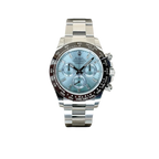 Daytona 40mm 116506 Platinum Ice Blue Diamond Baguette Dial