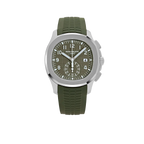 Aquanaut 42mm 5968G-010 Chronograph White Gold Khaki Green Dial