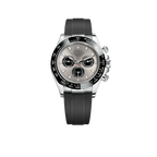 Daytona 40mm 116519 White Gold Steel Index Black Oysterflex Rubber Strap (Super Clone)