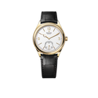 Perpetual 1908 39mm Yellow Gold White Dial Black Alligator Leather Strap m52508-0005
