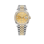 Datejust 36mm Champagne Jubilee Diamond Dial Watch 116243