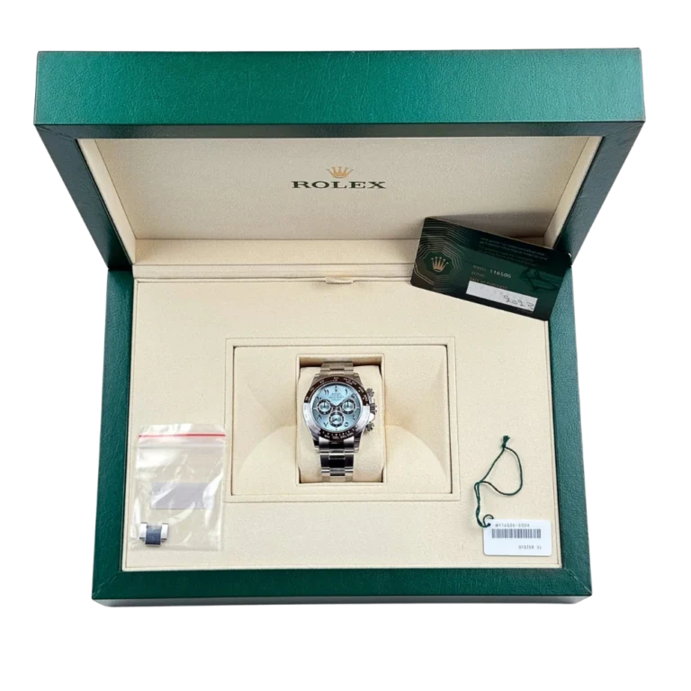 Daytona 116506 Platinum Ice Blue Arabic Dial 40mm