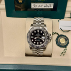 GMT-Master II Bruce Wayne Stainless Steel Black Dial Jubilee M126710GRNR-0003 New