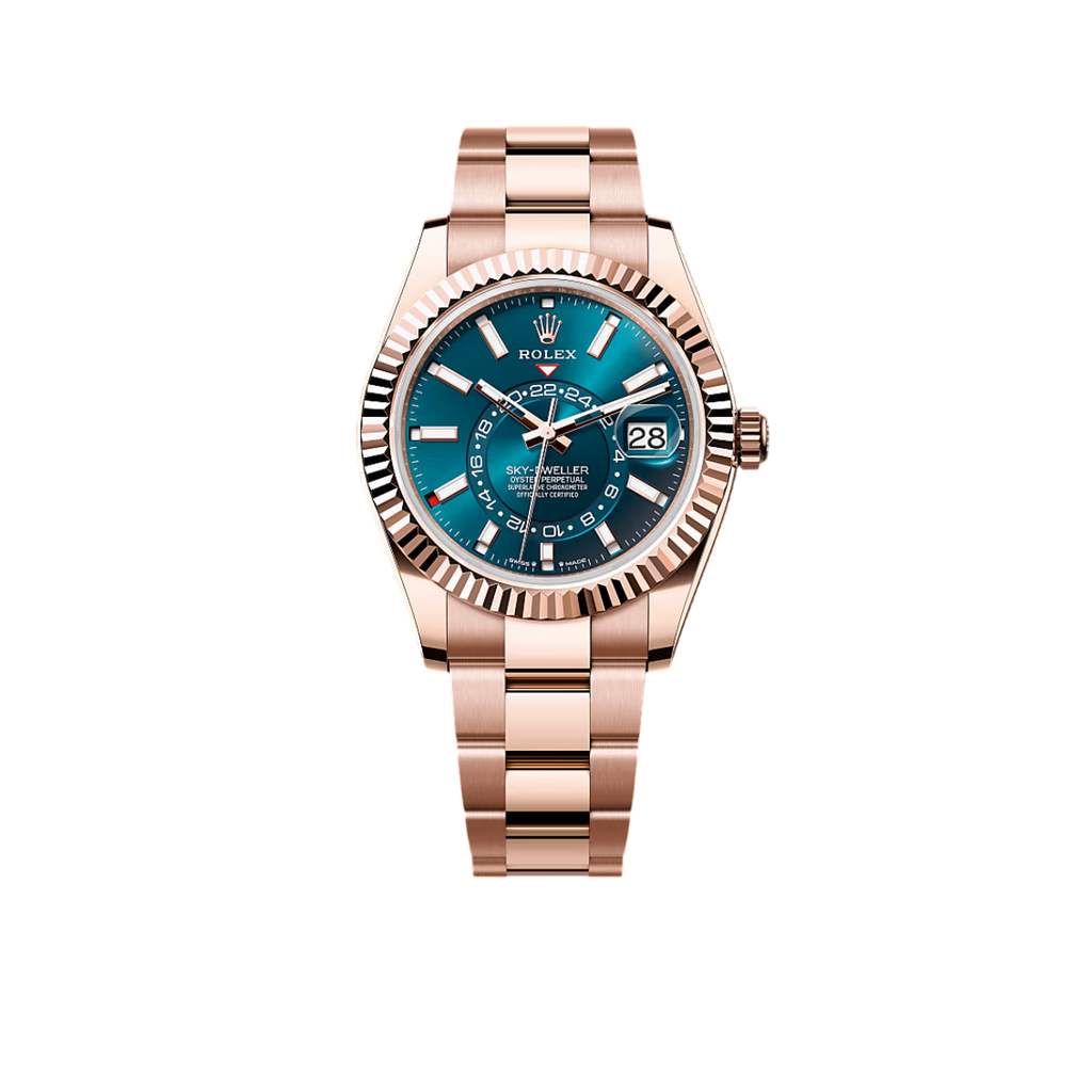 Sky-Dweller 42mm 18k Everose Gold Mens Watch 336935-0005