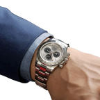 Daytona 40 mm White Gold Silver Dial Mens Watch M126509-0003