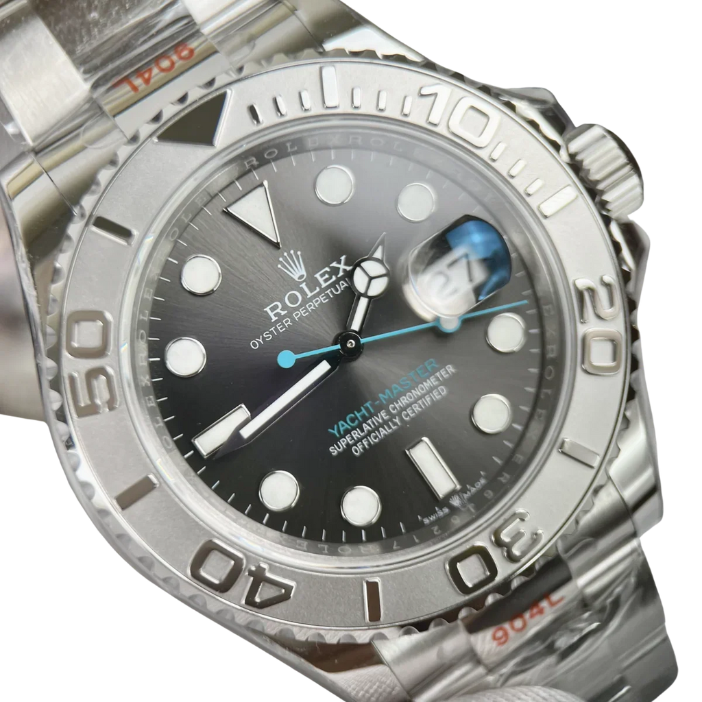 Yacht-Master 40 mm Dark Rhodium Dial, Stainless Steel Oyster Bracelet Mens Watch M126622-0001