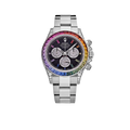 Daytona 40mm 116599RBOW Rainbow White Gold Black Dial