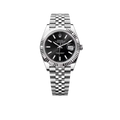 Datejust 41mm Steel White Gold Black Dial Mens Watch m126334-0018
