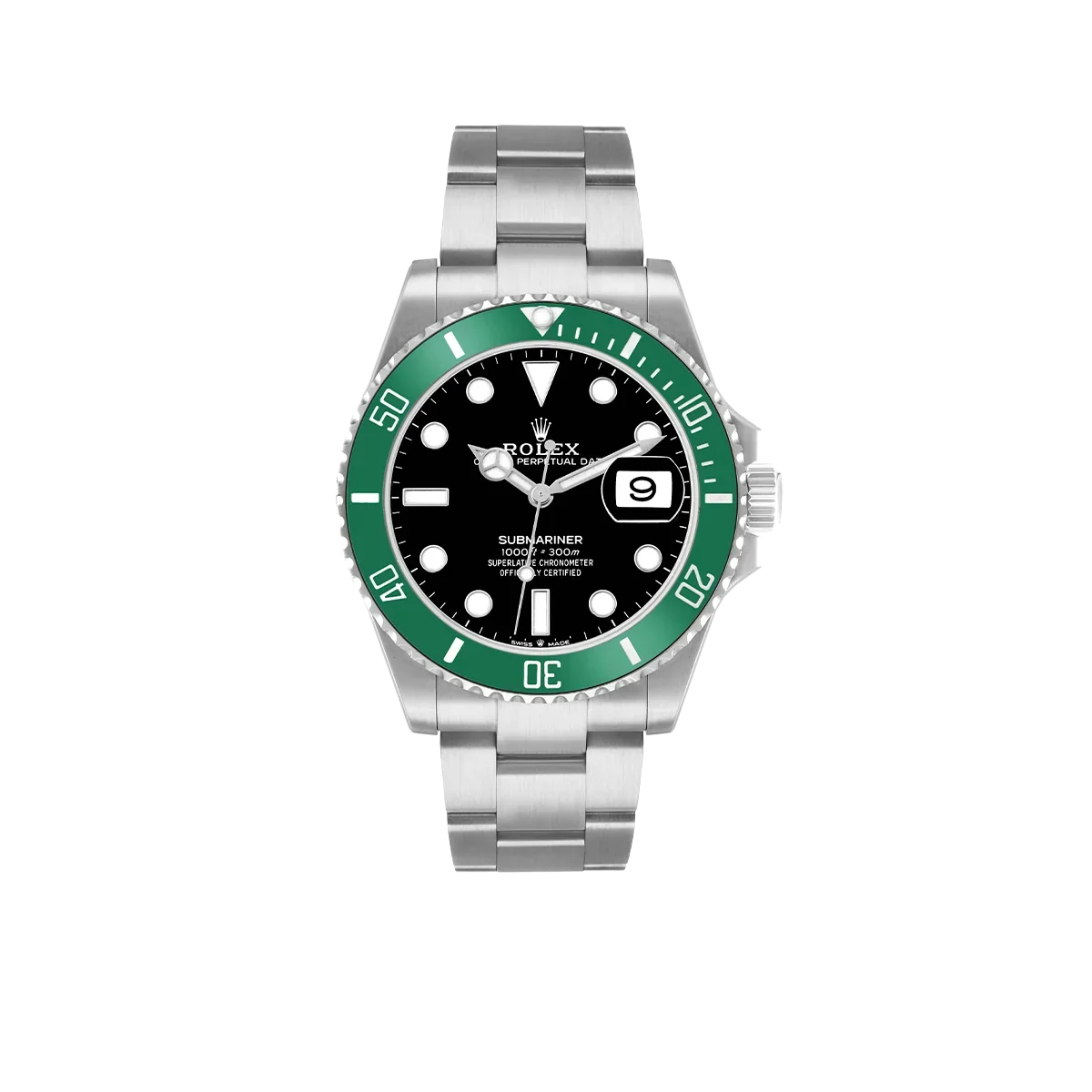 Submariner 41mm Starbucks Steel Green Bezel Mens Watch 126610LV