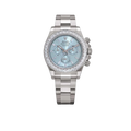 Daytona 126576TBR Platinum Ice Blue Diamond Dial Diamond Bezel
