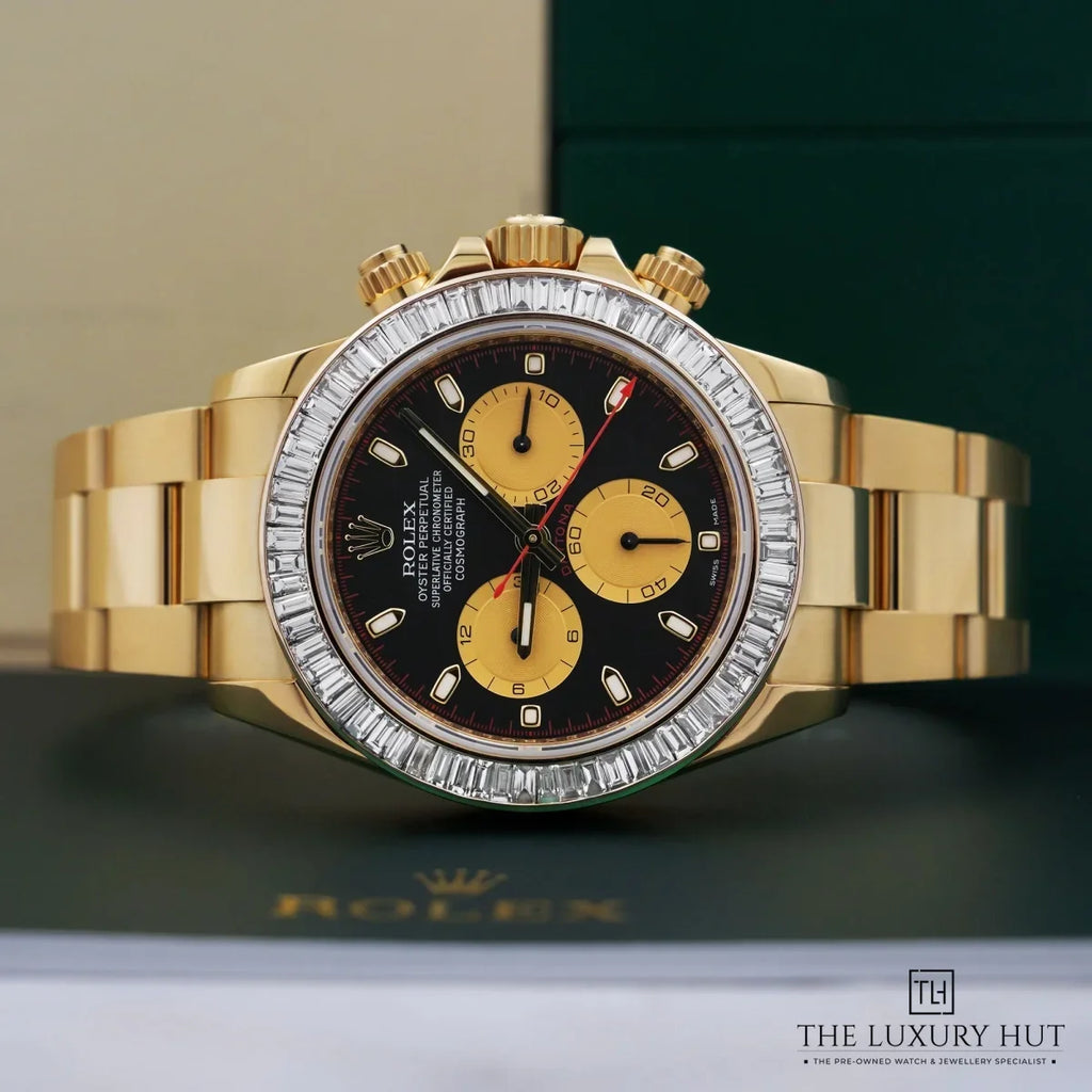 Daytona 116508 40mm 18ct Yellow Gold Black Dial Diamond