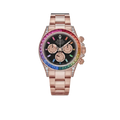 Daytona 116595RBOW Rainbow Rose Gold Black Dial Sapphire Bezel