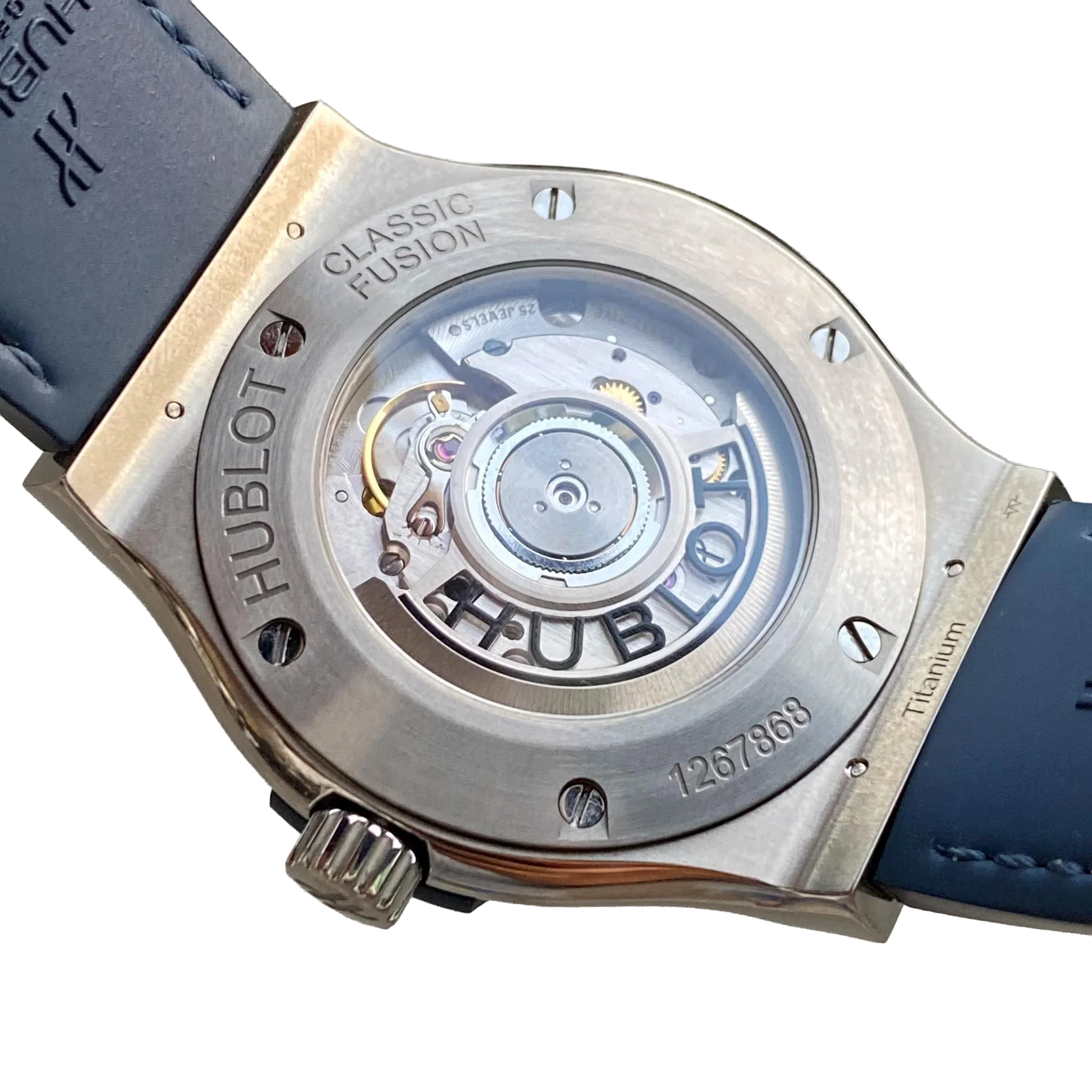 Classic Fusion Blue Titanium 42mm Diamond Benzel 542.NX.7170.LR.1104