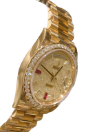 Day-Date 40mm Yellow Gold Diamond Ruby Pave Dial Diamond Bezel 228348RBR