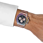 Daytona 116595RBOW Rainbow Rose Gold Black Dial Sapphire Bezel