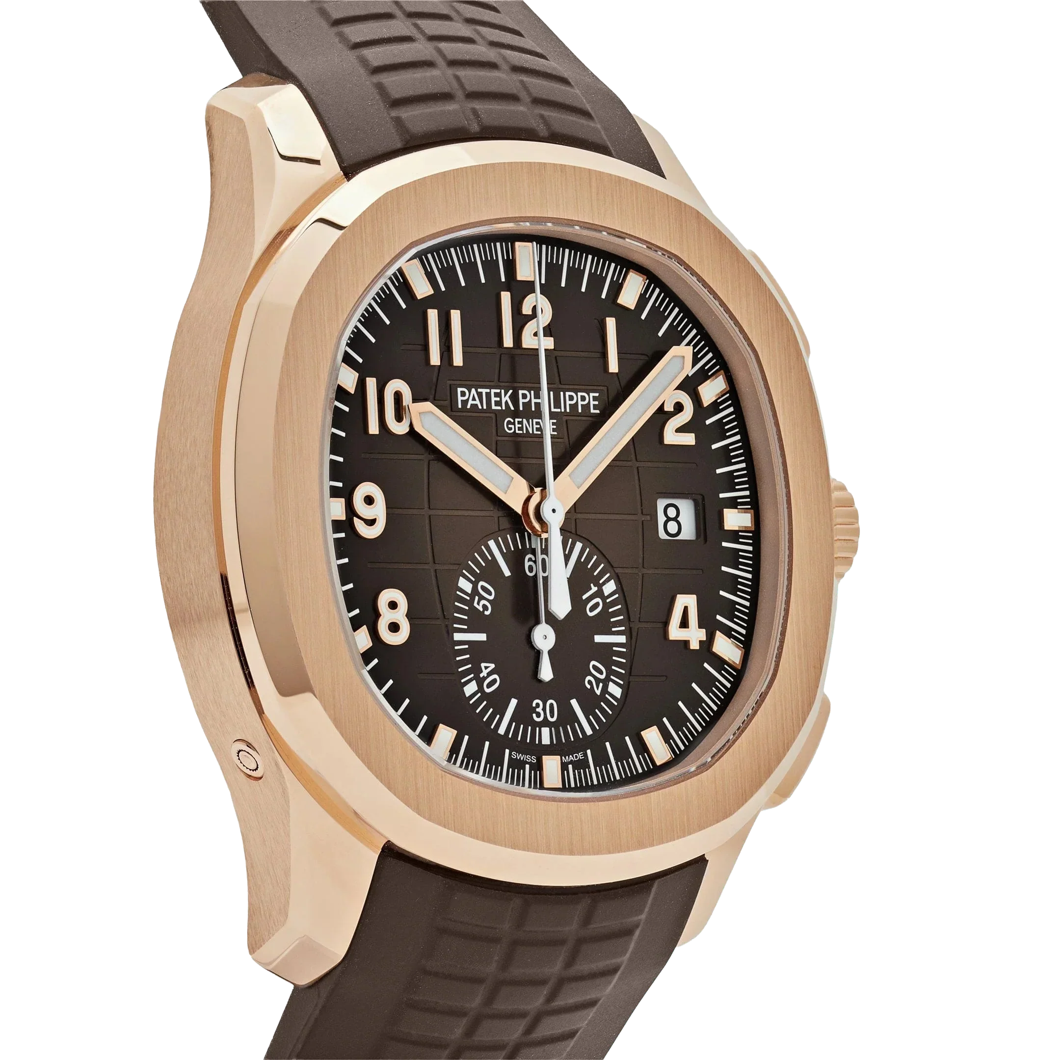 Aquanaut 42mm 5968R-001 Chronograph Rose Gold Brown Dial