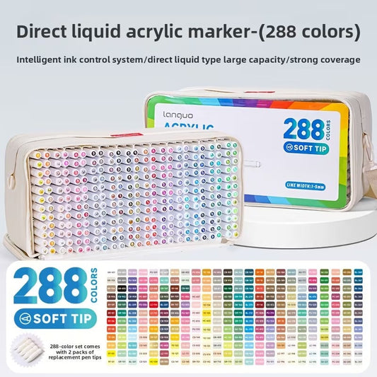 SOLZERY 288 Colors Acrylic Paint Markers