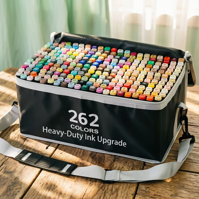 SOLZERY 262 Colors Alcohol Markers for Artist Drawing