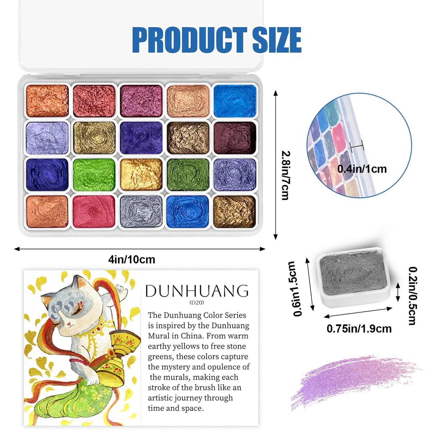 Achiver Mini Glitter Watercolor Paint Set