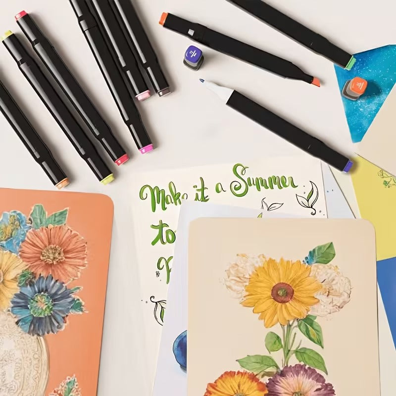 SOLZERY 262 Colors Alcohol Markers for Artist Drawing