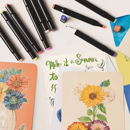 SOLZERY 262 Colors Alcohol Markers for Artist Drawing