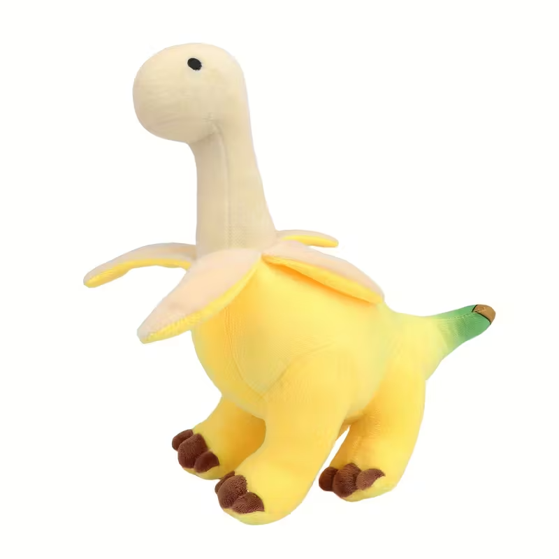 Peeled Banana Brontosaurus Plush Toy
