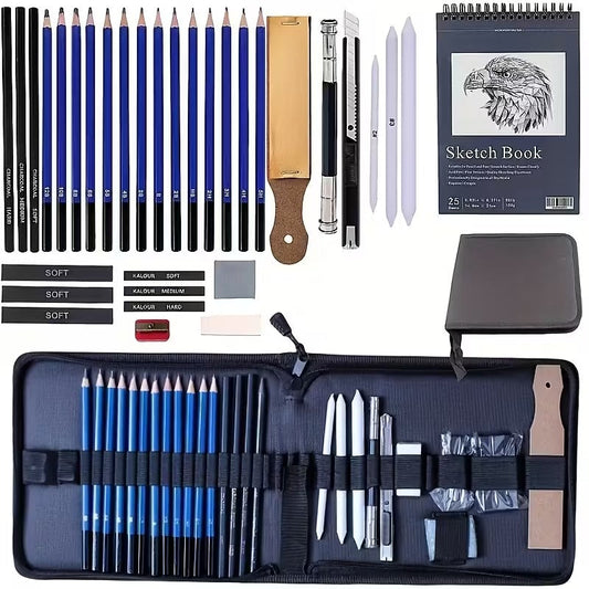 35pcs Professional Drawing Pencil & Charcoal Art Supplies