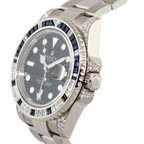 GMT-Master II, Reference 116759SA White Gold Diamond And Sapphire