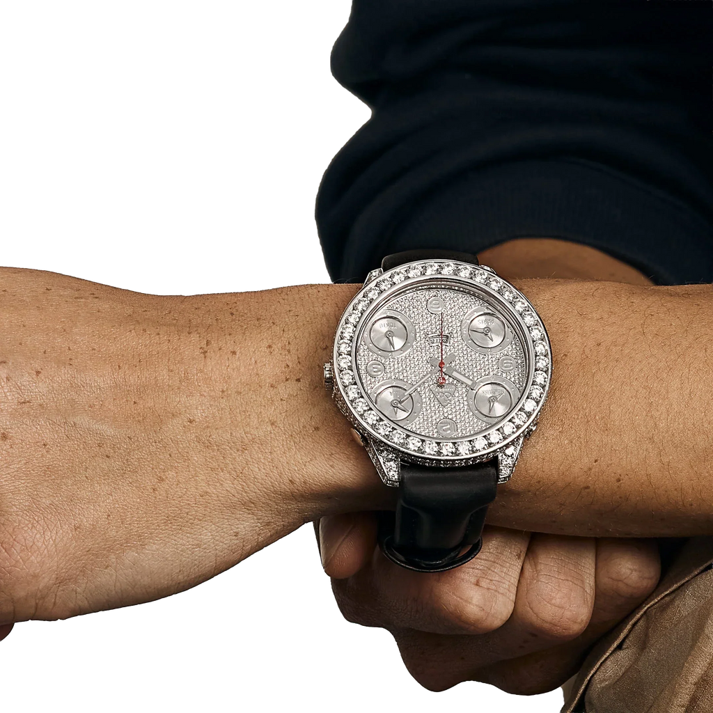 Five Time Zone Steel Diamond 40mm JCM-30