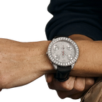 Five Time Zone Steel Diamond 40mm JCM-30