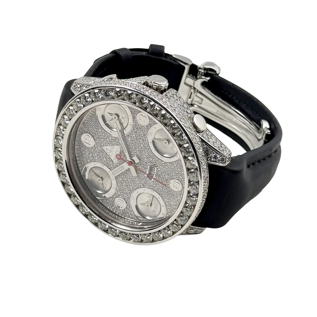 Five Time Zone Steel Diamond 40mm JCM-30