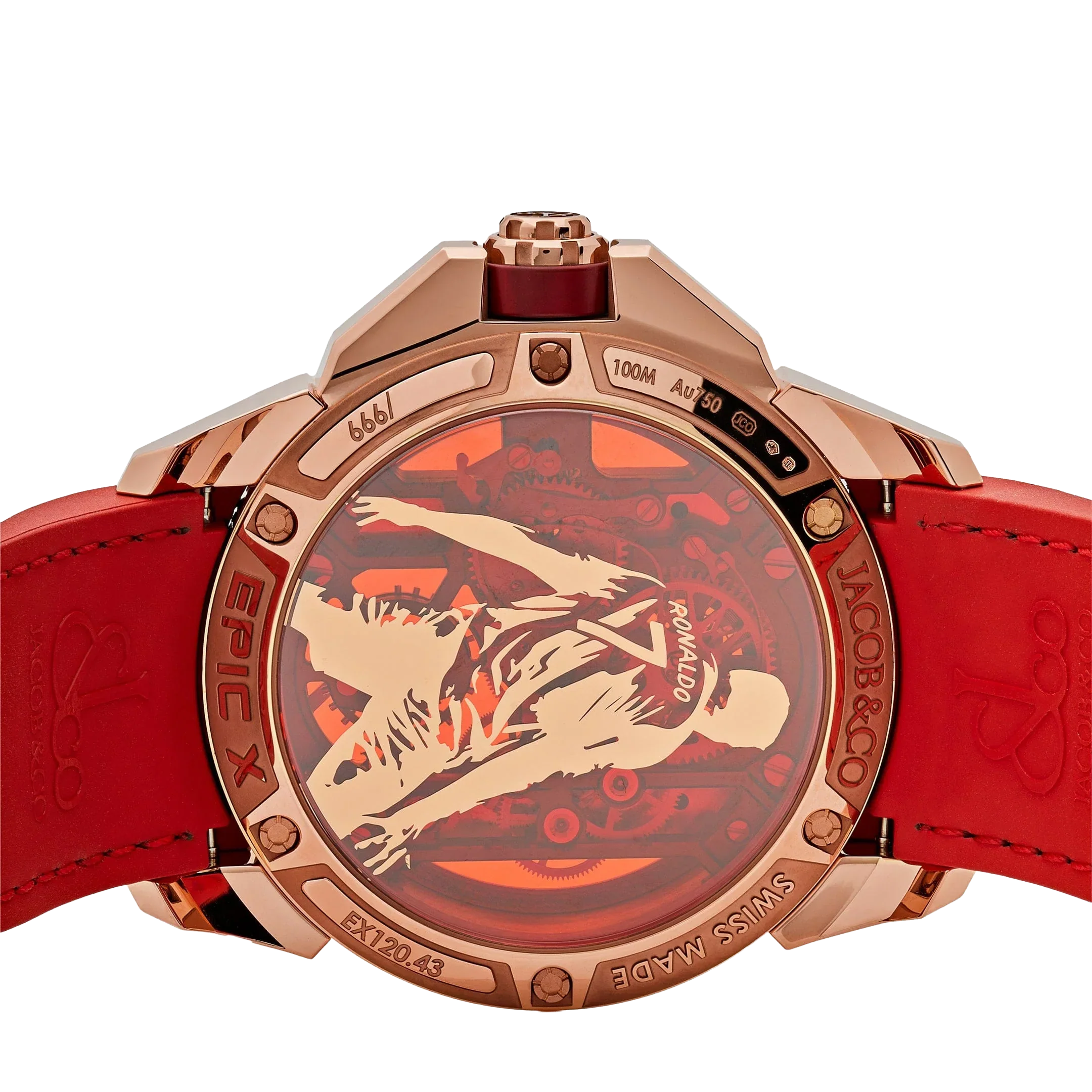 V2 CR7 Epic X Collection 44mm EX120.43.AE.AA.A Flight of CR7 Rose Gold Limited Edition